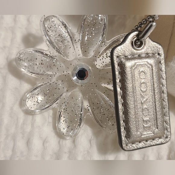 Coach Kyra Signature Messenger Bag White and Silver - Picture 8 of 15